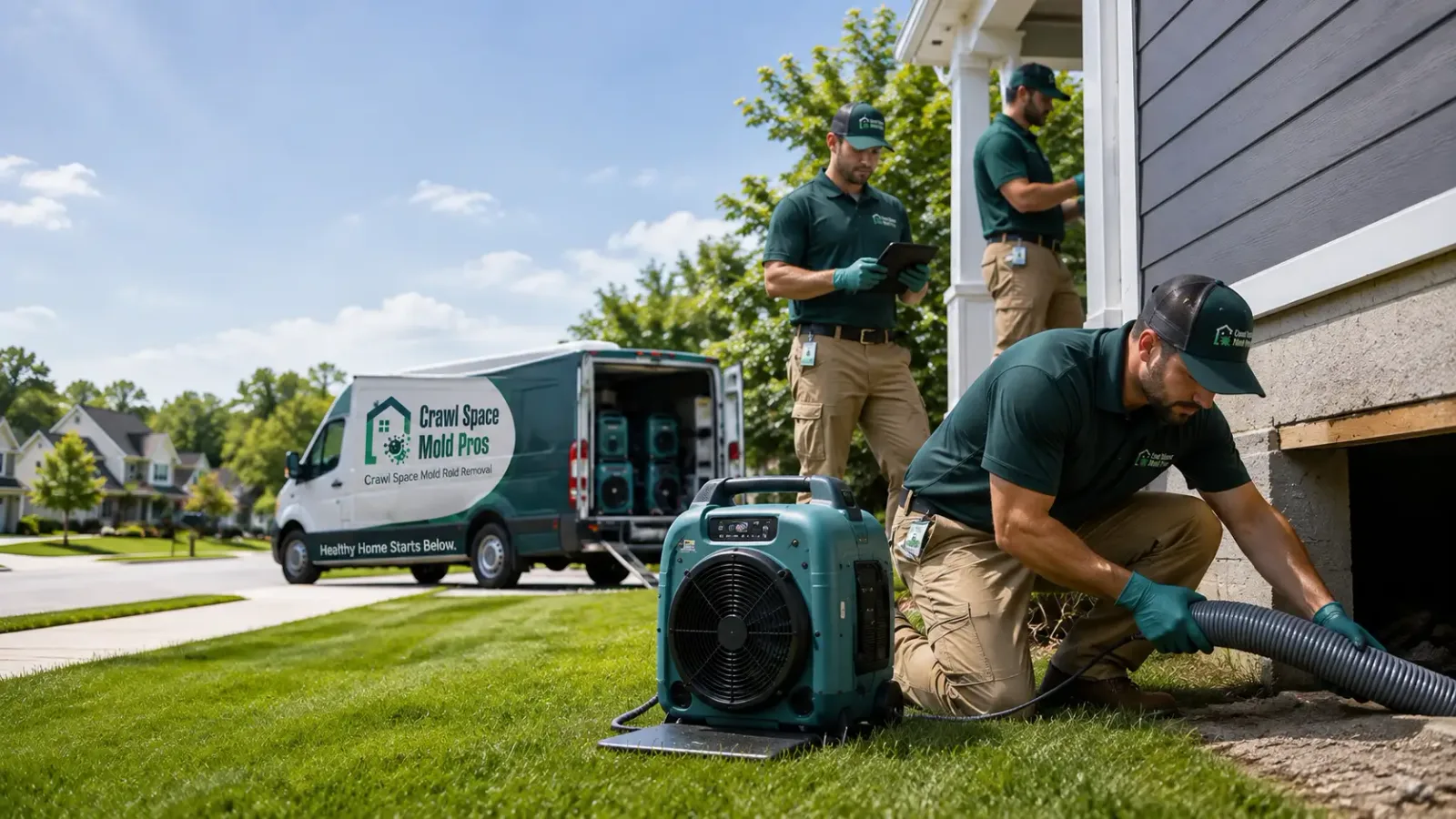 Crawl Space Mold Removal in Massena, IA